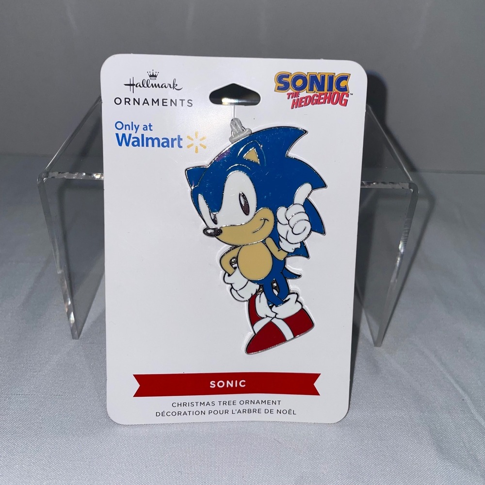 Hallmark Sonic the Hedgehog Christmas Tree Ornament Walmart Exclusive Sega Blue